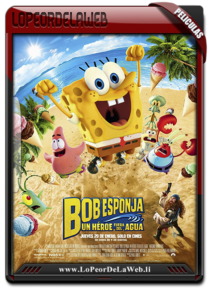 Bob Esponja: Un Héroe Fuera Del Agua (2015) WEB-DL 720p Dual