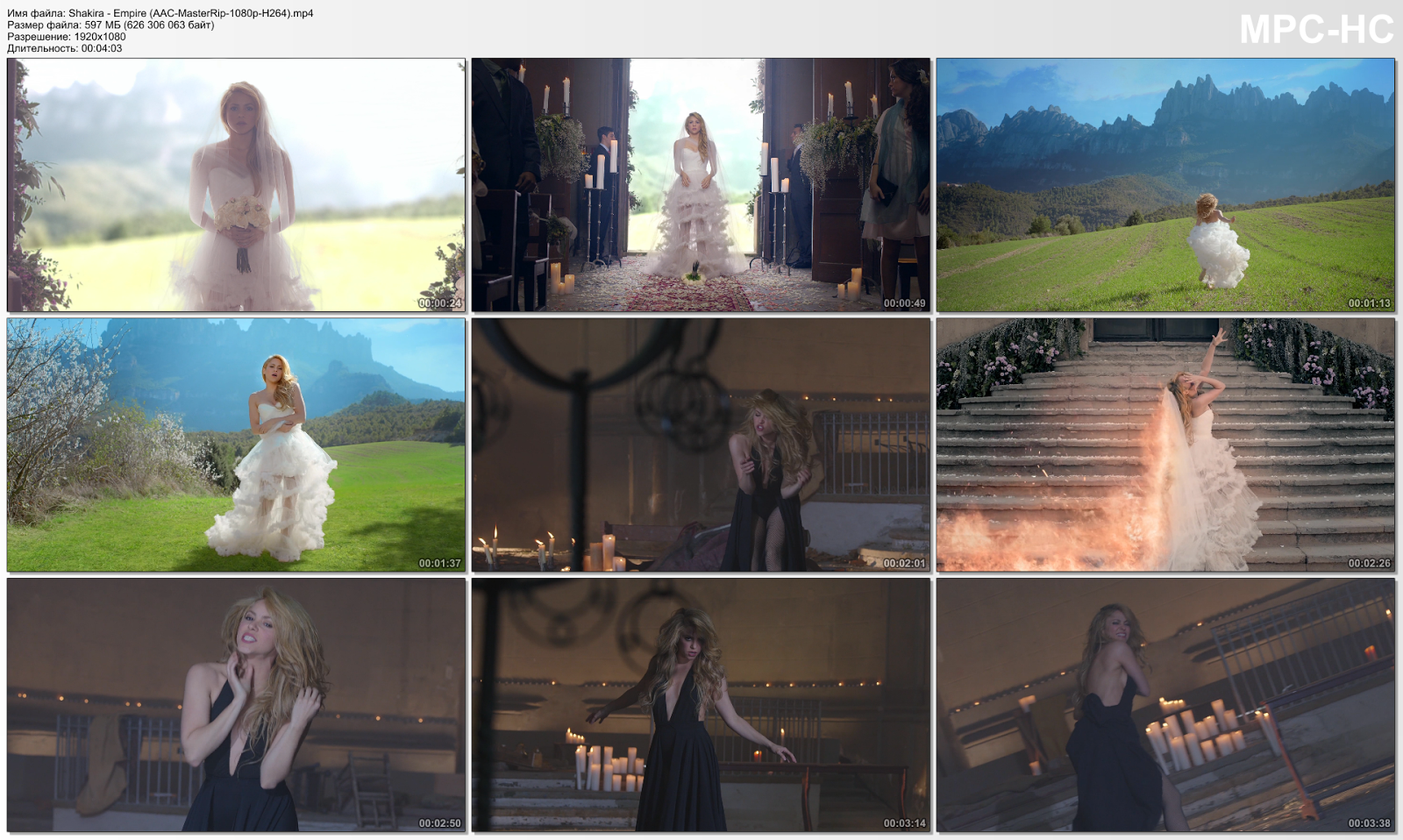 High Definition Music Video: Shakira - Empire (AAC-MasterRip-1080p-H264