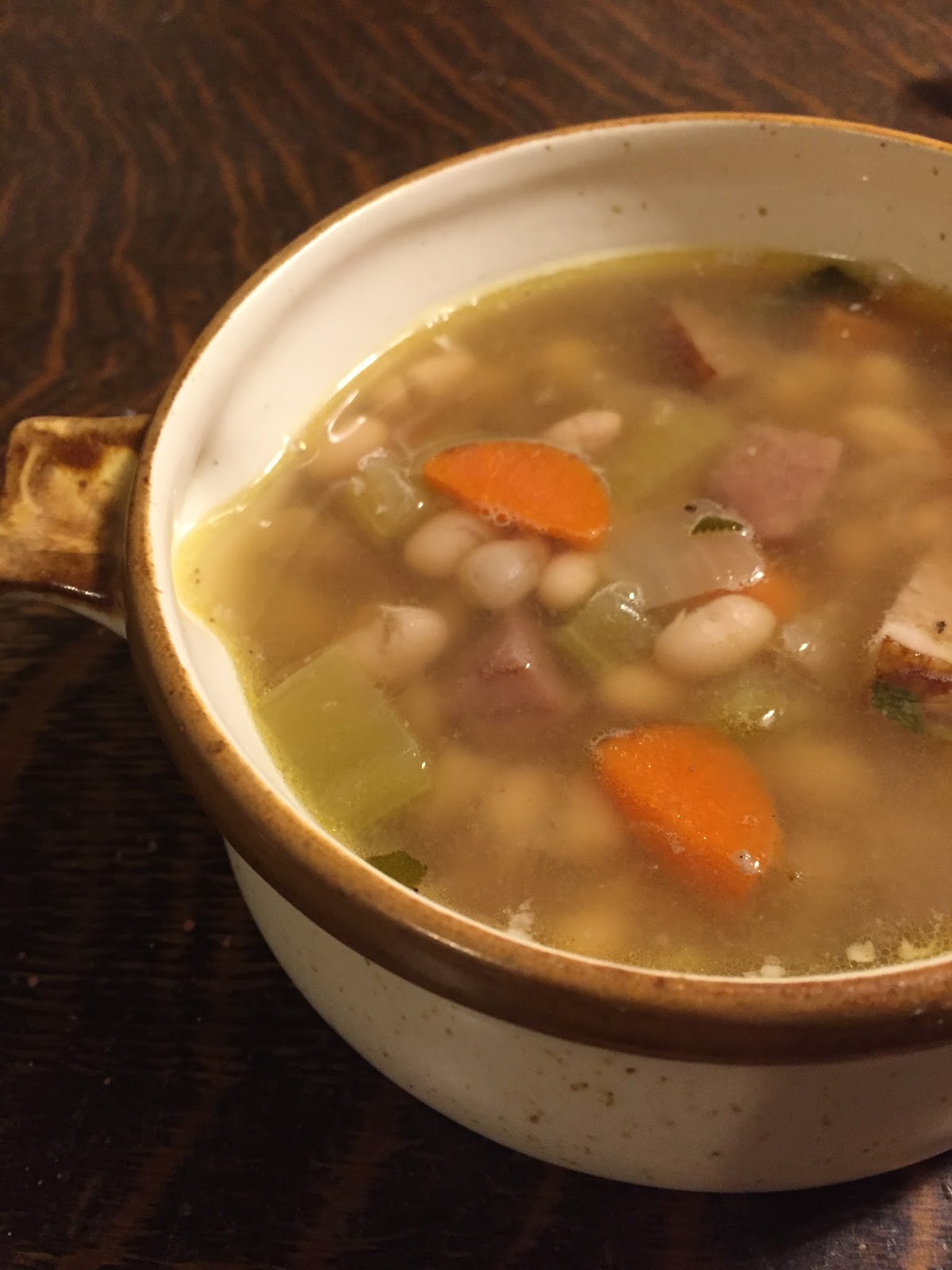 Diaries of a Dietitian White Bean and Ham Soup