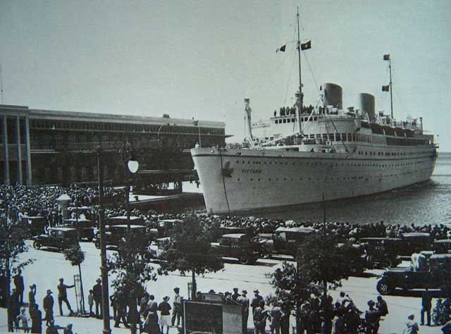 Italian liner MV Victoria, sunk by the RAF on 24 January 1942 worldwartwo.filminspector.com