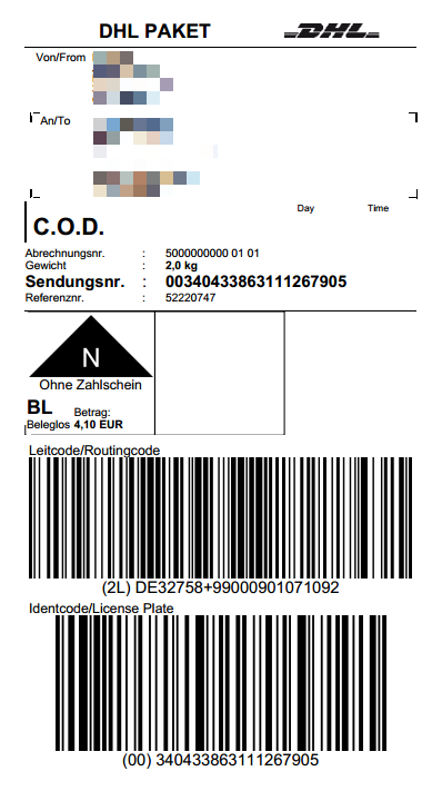 Billbee: Versand per Nachnahme mit Billbee