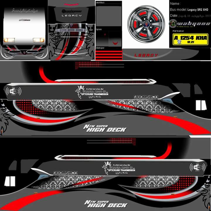 Livery Bussid Xhd Png Livery Bus