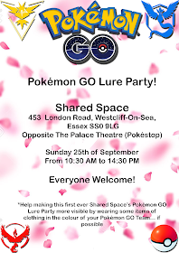 Pokemon Go Lure Party At Shared Space, Westcliff - Poster