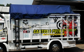 karoseri bak truk santoso-putih