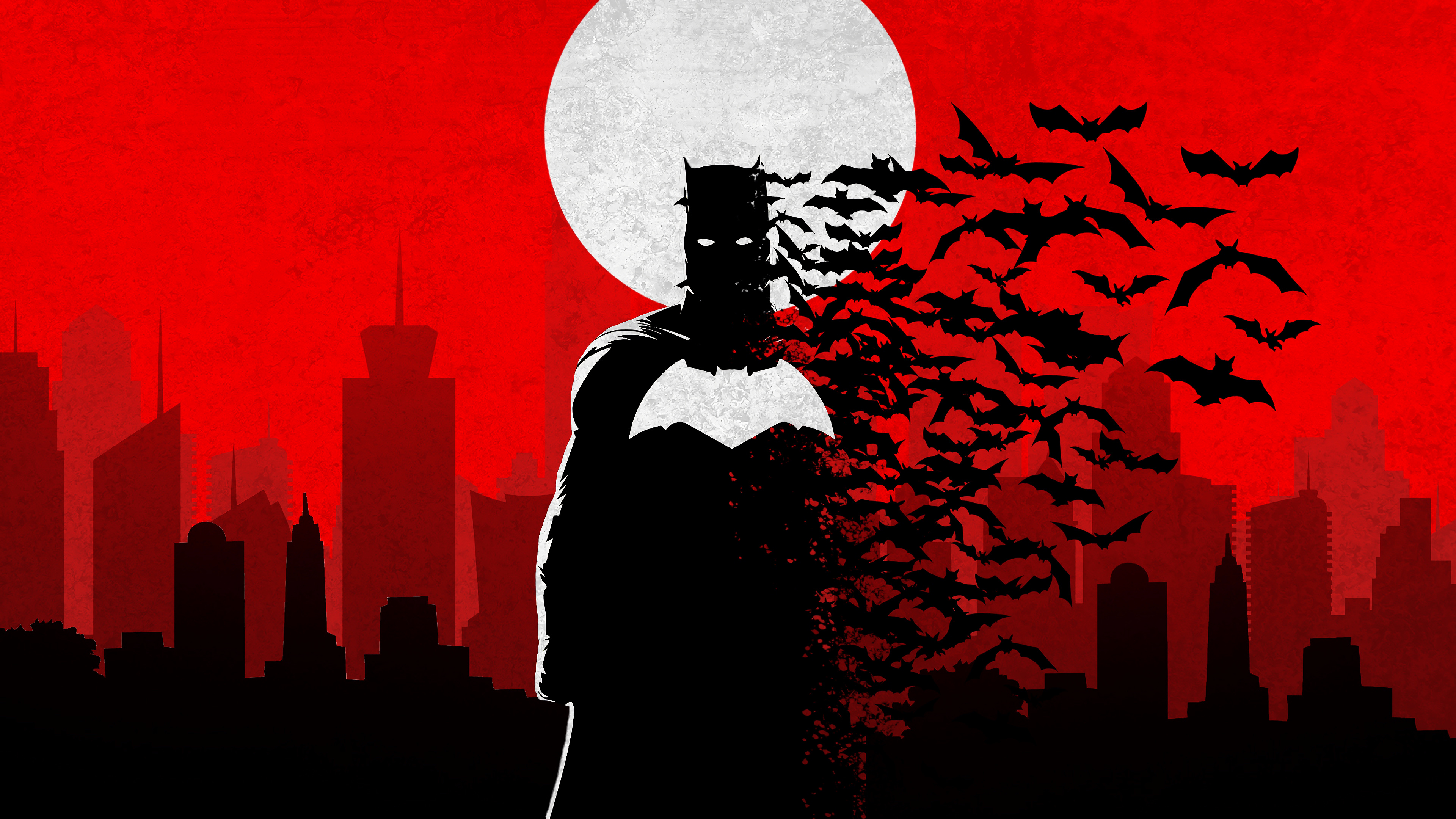 Download Black Red 4k Batman Wallpaper