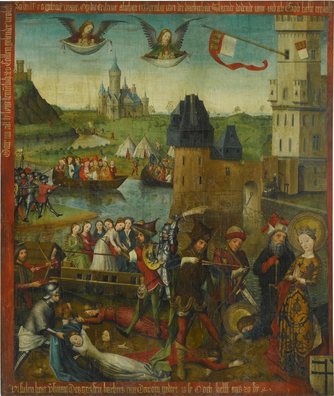 Master of 1456 The martyrdom of saint Ursula and the 11000 virgins of