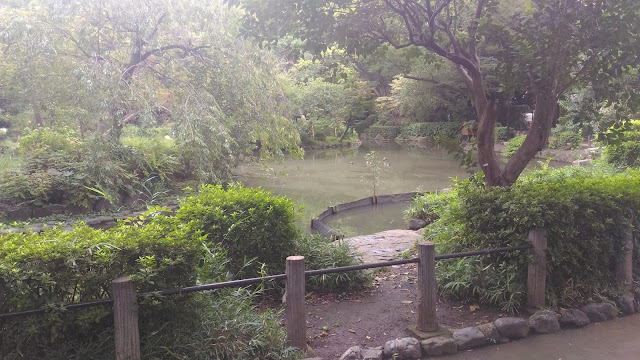 En me baladant je suis arrivé dans un parc avec un grand étang dedans