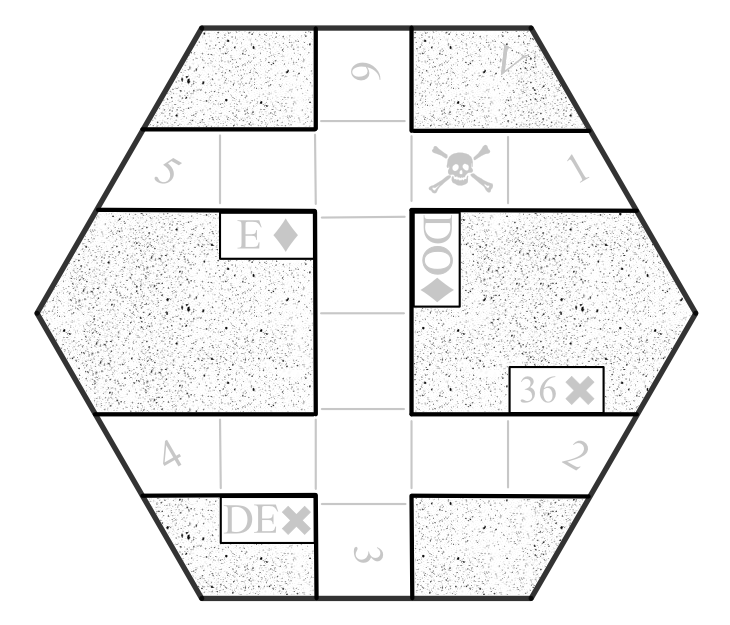 Telecanter's Receding Rules: Hexagonal Geomorph IV