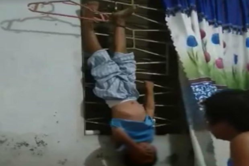 Women Suspended Upside Down Women Suspended Upside Down