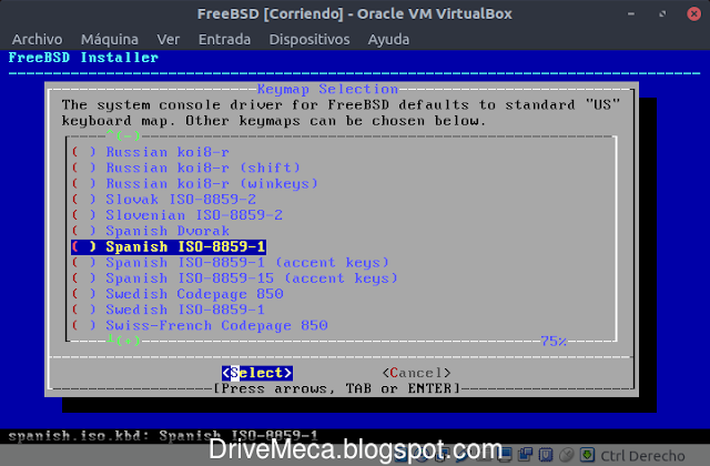 Seleccionamos la distribución de teclado Seleccionamos la distribución de teclado