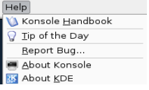 Menu Help Menu Help