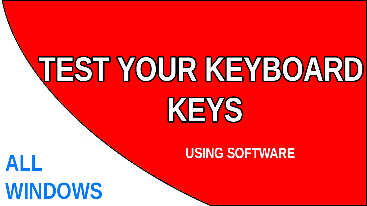 Test your keyboard keys for Windows PC TechTubeTN TechTubeTN