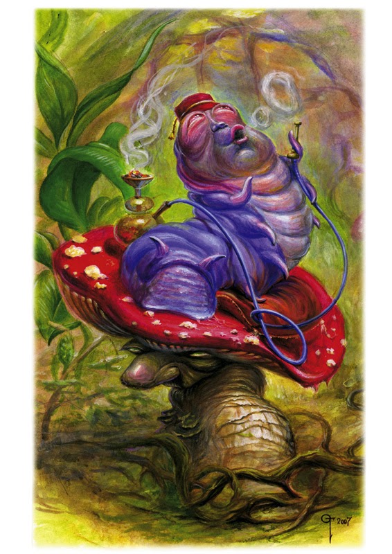 Alice Im Wunderland Raupe