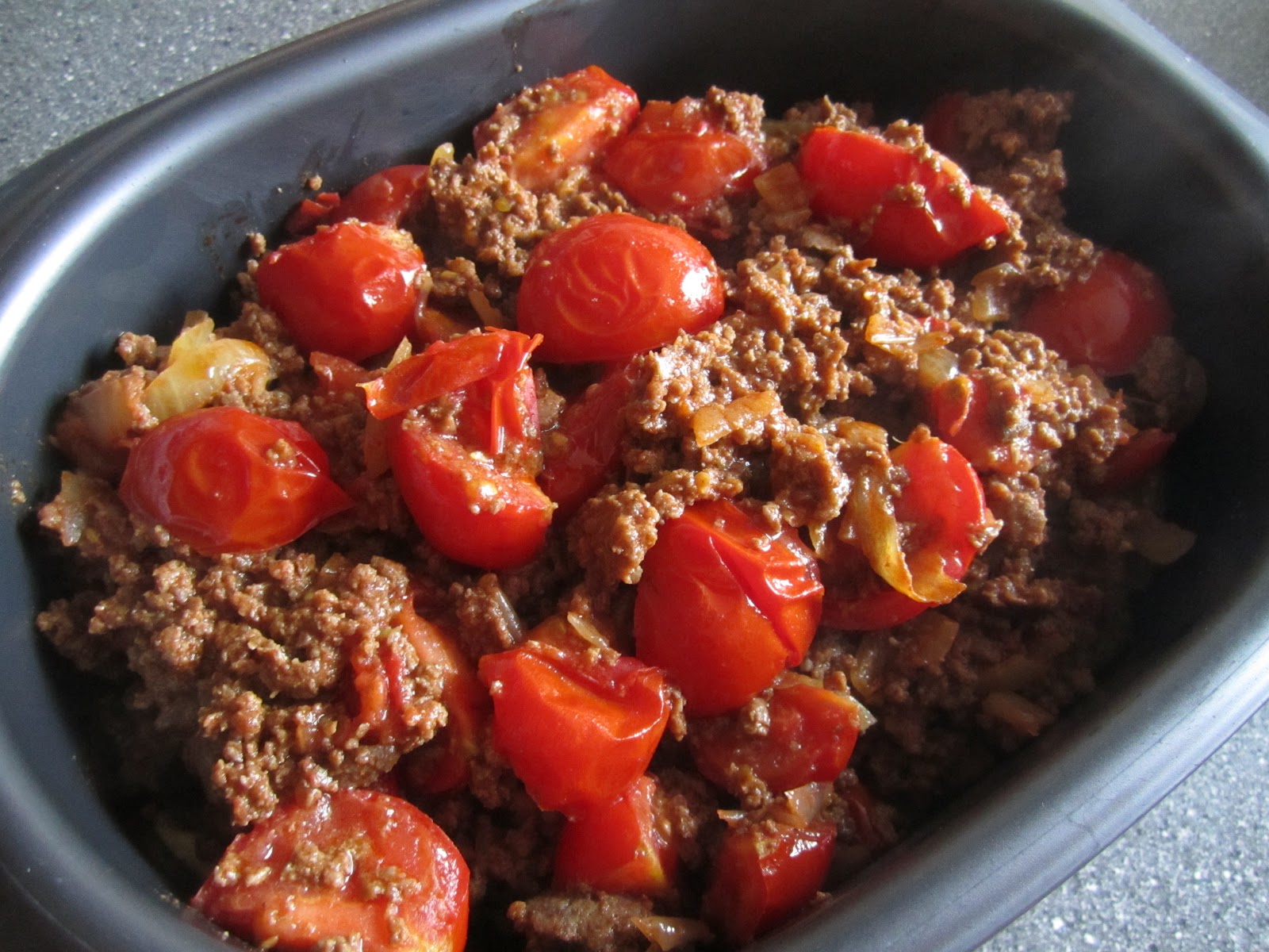 pratik mutfak: Firinda Kiymali Patlican