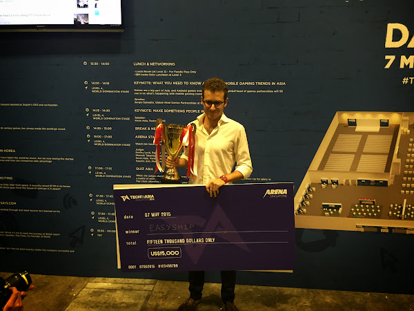 （圖說：大獎得主Easy Ship創辦人Tommaso Tamburnotti。攝影：創業小聚）