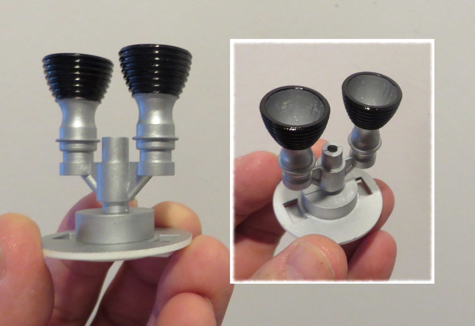 Model Rocket Building Estes Gemini Titan 1978 Build, Part 6, Nozzles 2