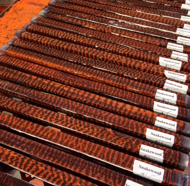 Tropical Exotic Hardwoods Snakewood Pen Blanks!