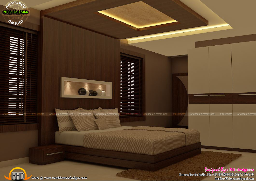 Master bedrooms interior decor Kerala home design and floor plans Master bedrooms interior decor Kerala home design and floor plans