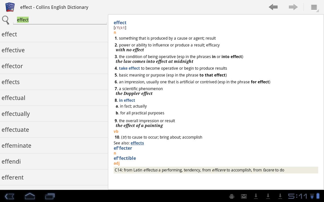 Mediafire Apk Collins English and Thesaurus v3.2.94 Full Apk App