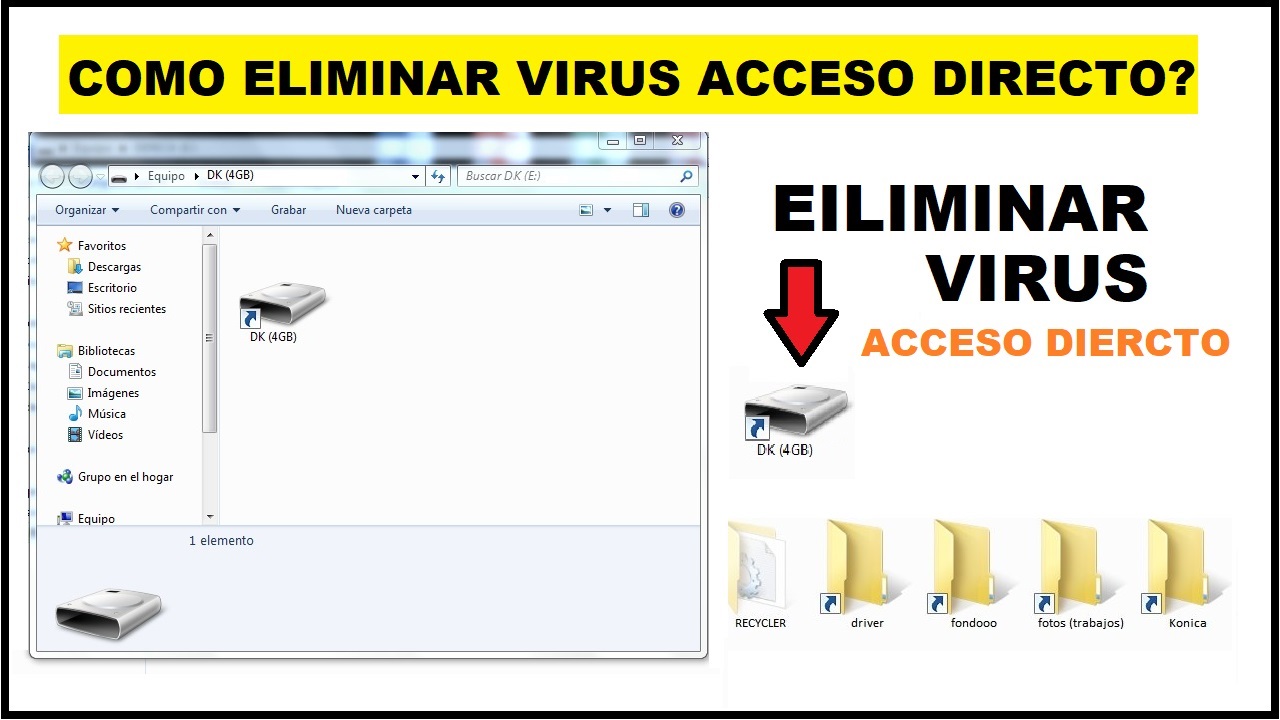 Automatizacion Electricidad Y Tecnologia Como Eliminar Virus Acceso Directo De Una Usb Sin Perder Informacion