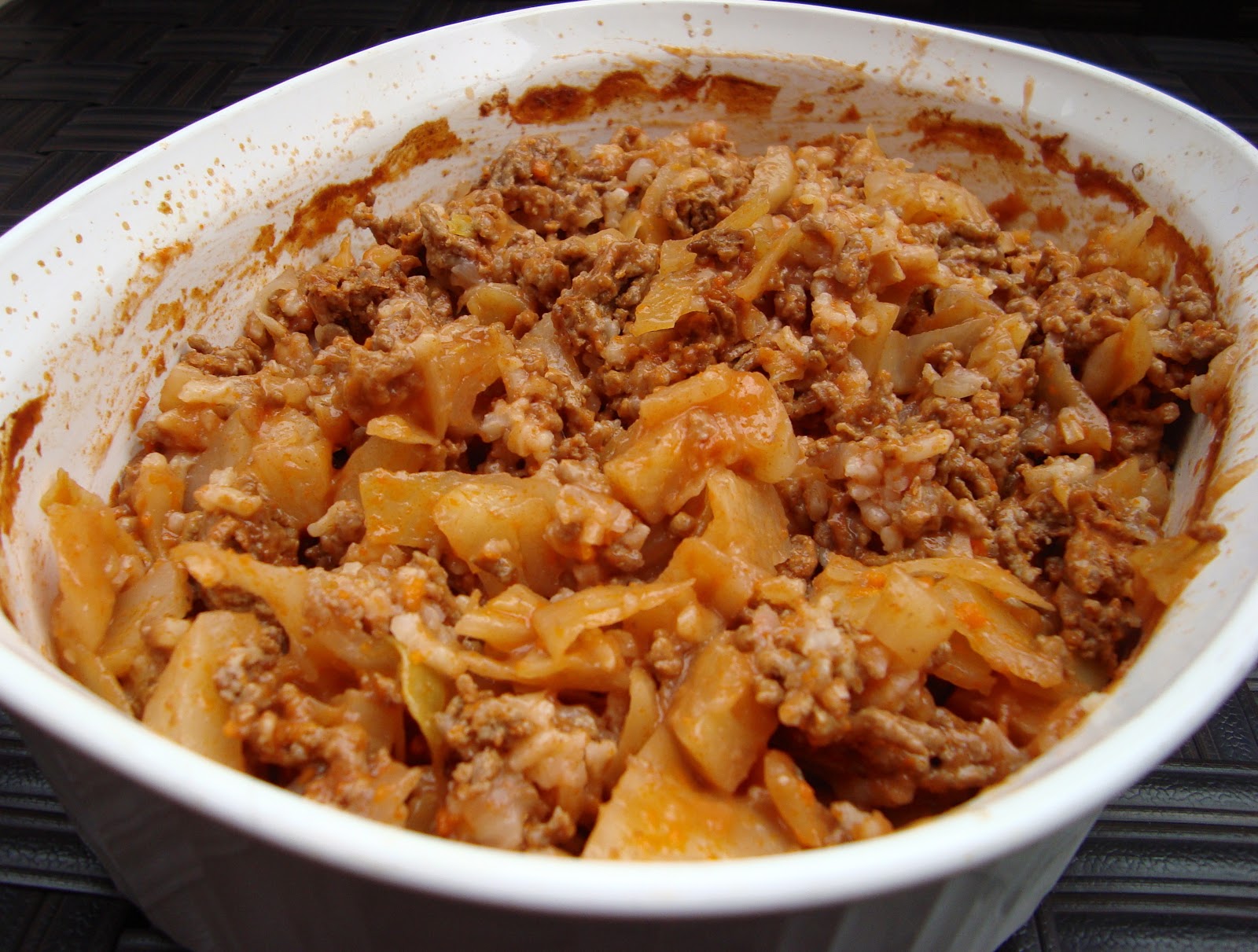 lazy man's stuffed cabbage casserole