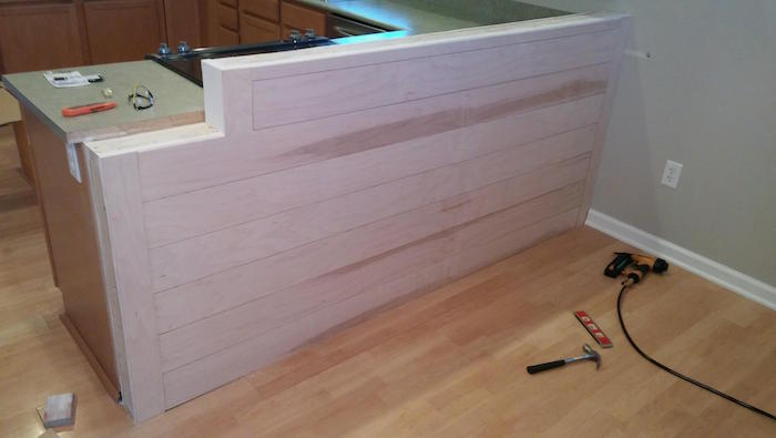It's A Grandville Life : Kitchen Countertops and SHIPLAP Half Wall