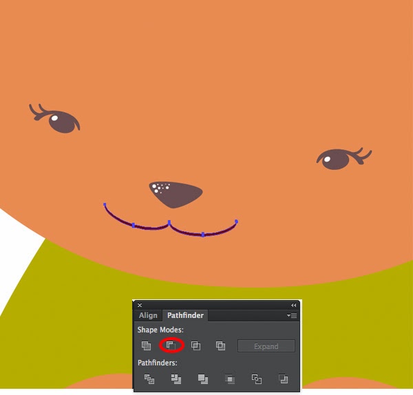 Gambar Vektor: Cara Membuat Gambar Rubah dengan Tampilan "Datar