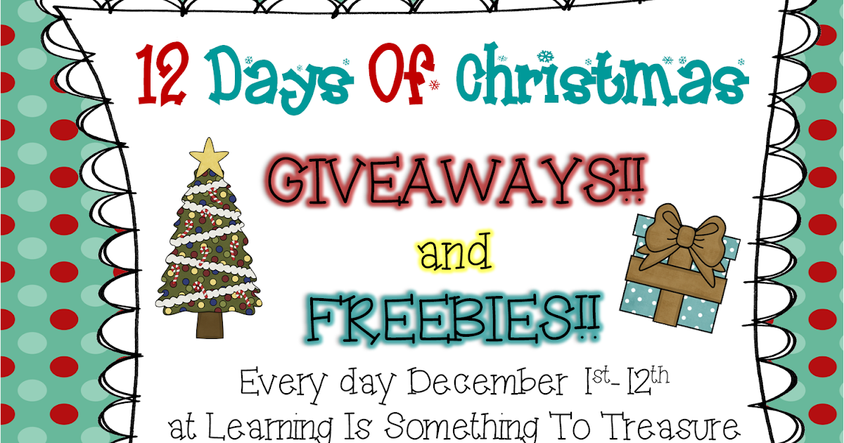 Learning is Something to Treasure: 12 Days of Christmas: Day 4 GIVEAWAY