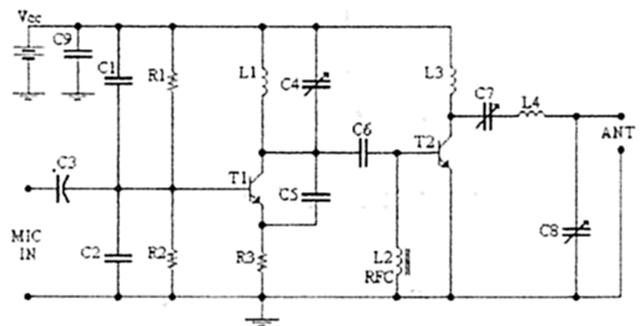 audio kit circuits: FM TRANSMITTER 4WATT