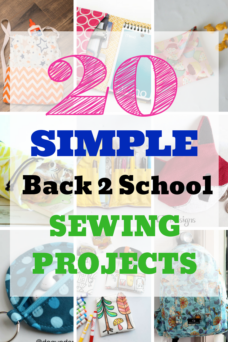 20 Simple Back to School Sewing Projects Sew Simple Home