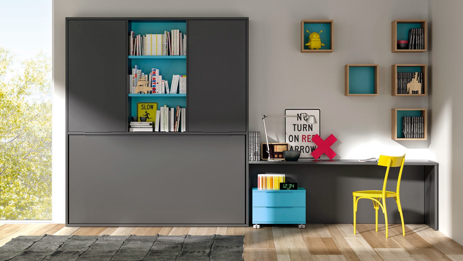 Cama abatible pared | CAMA ABATIBLE|DORMITORIOS JUVENILES|CAMA PLEGABLE