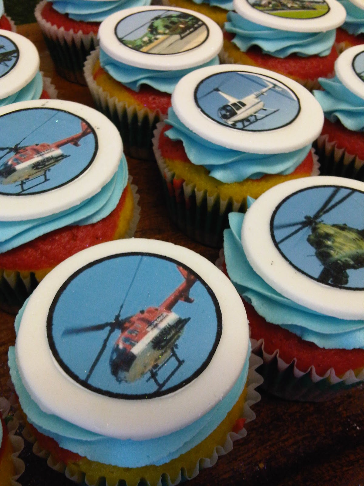 to Just Iced Helicopter cupcakes!