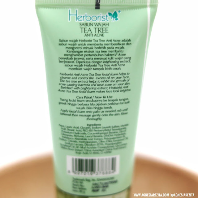 Herborist Facial Foam Tea Tree Anti Acne 