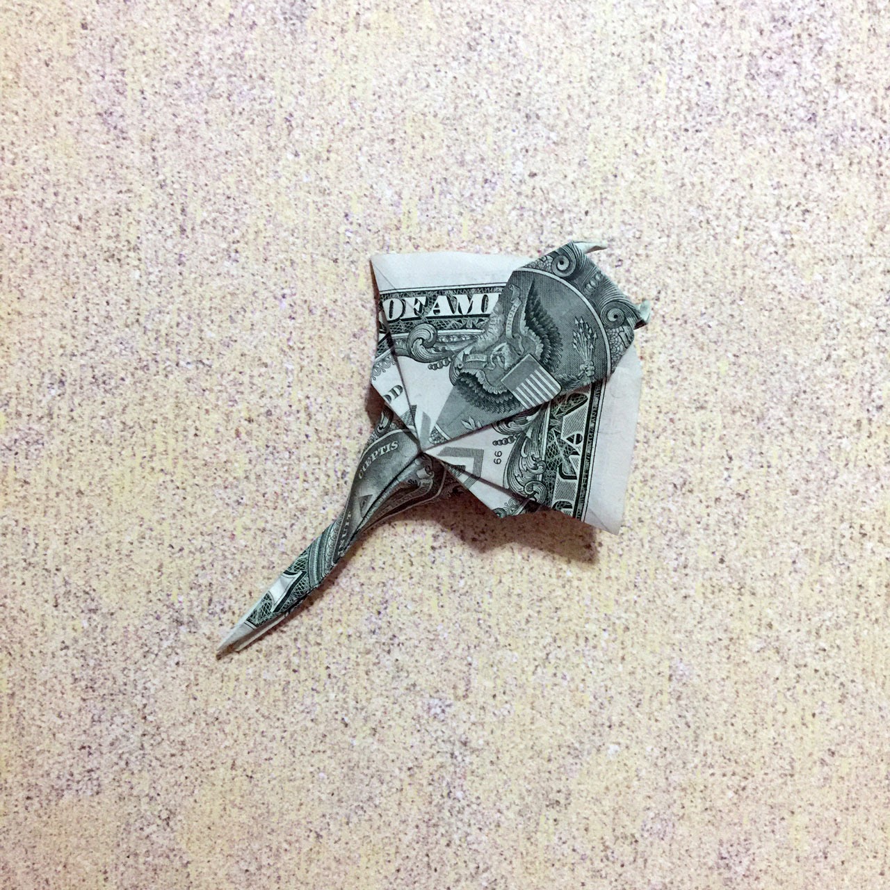 Dollar Bill Origami Manta Ray origami manta ray diagram 