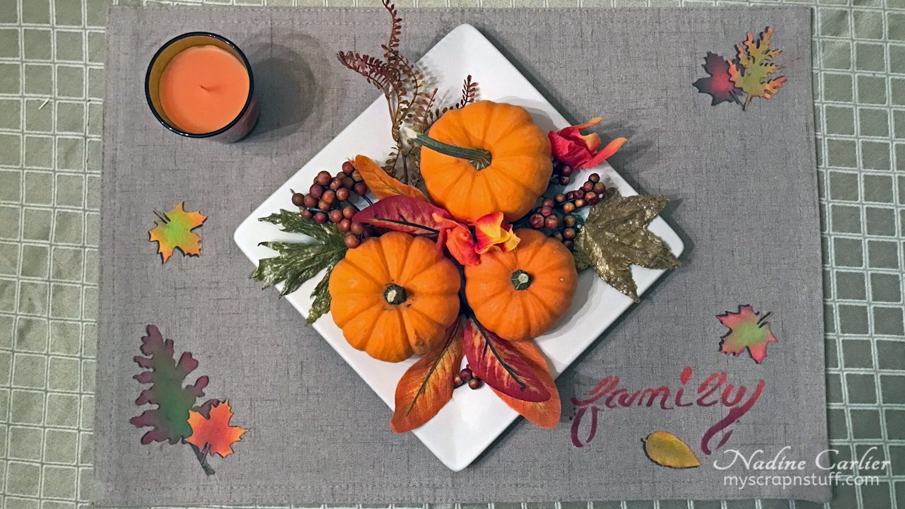 DIY Thanksgiving Placemat Nadine Carlier