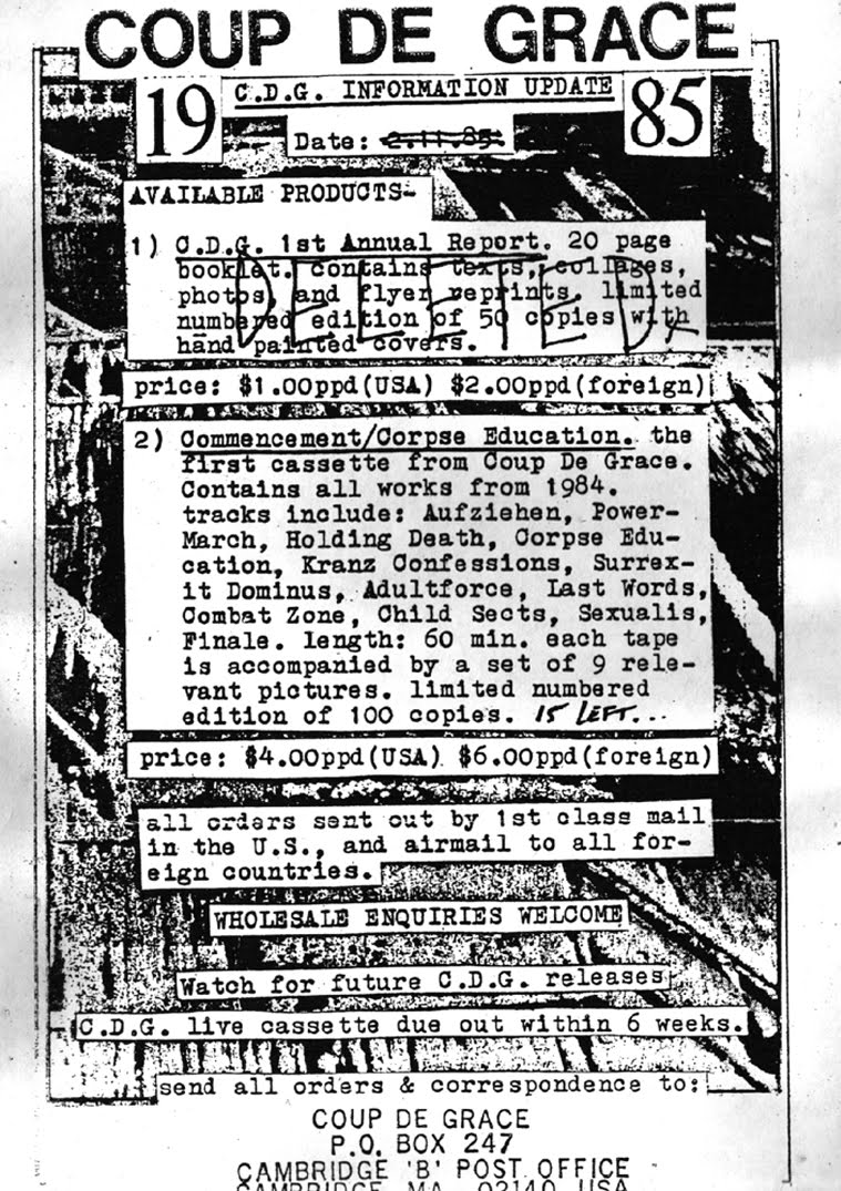 WET DREAMS COUP DE GRACE COMMENCEMENT / CORPSE EDUCATION (Coup De