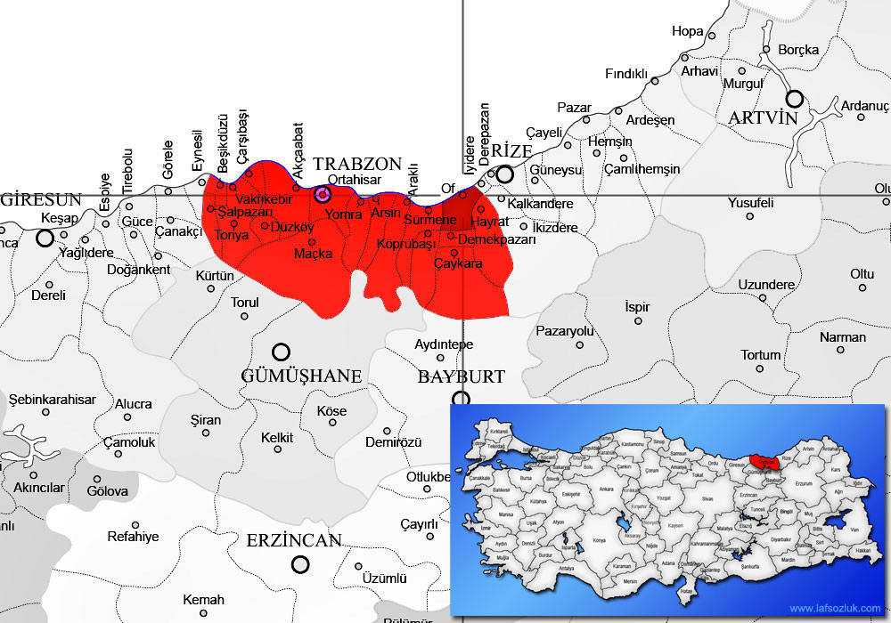 Of Nerededir Nereye Baglidir Of Hangi Ilin Ilcesidir Laf Sozluk