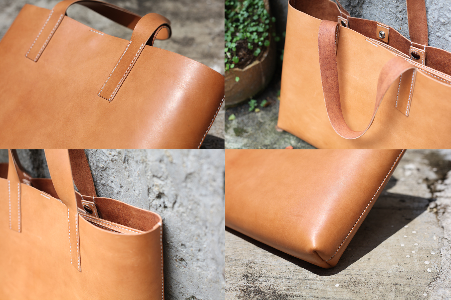 LORAY:N handmade leather camera accessories & more: LEATHER TOTE BAG