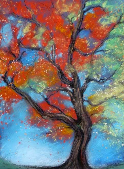 autumn tree by celene petrulak
