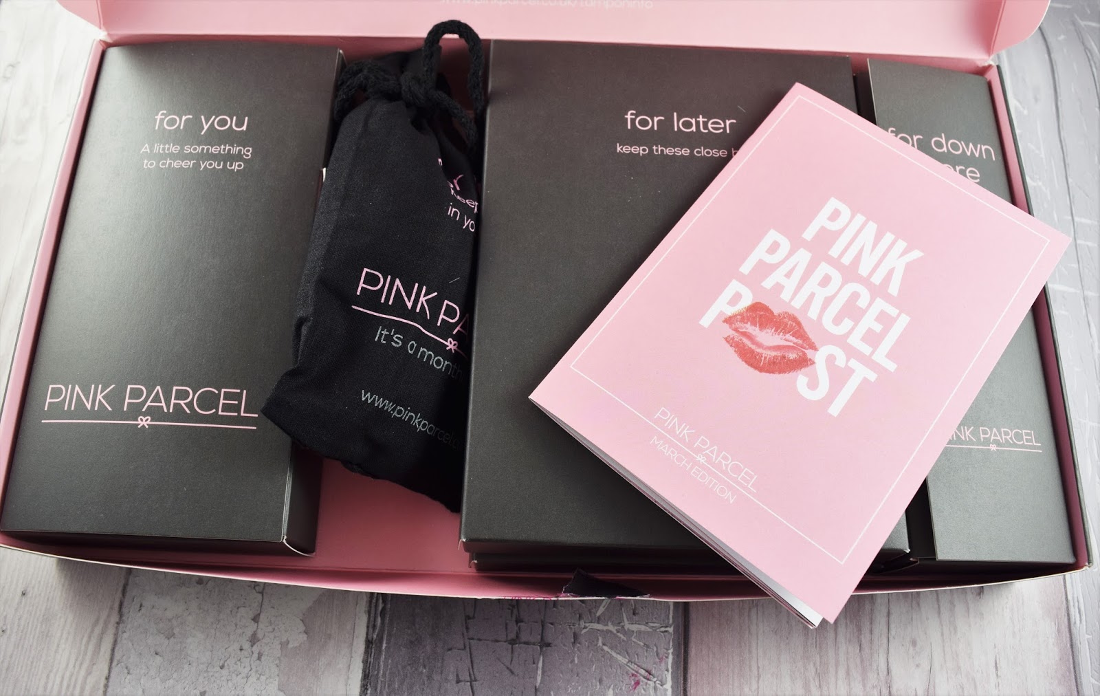 PINK PARCEL MARCH SUBSCRIPTION BOX A Life With Frills