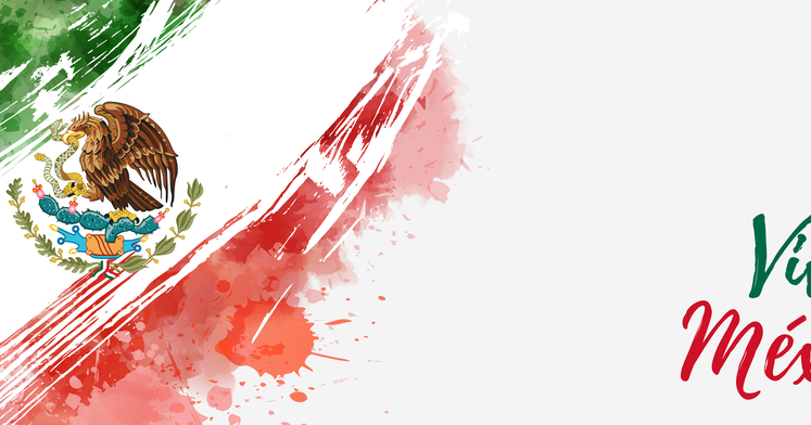 Banco de Imágenes Gratis: Bandera Mexicana con mensaje de Viva México para  la portada de tus redes sociales