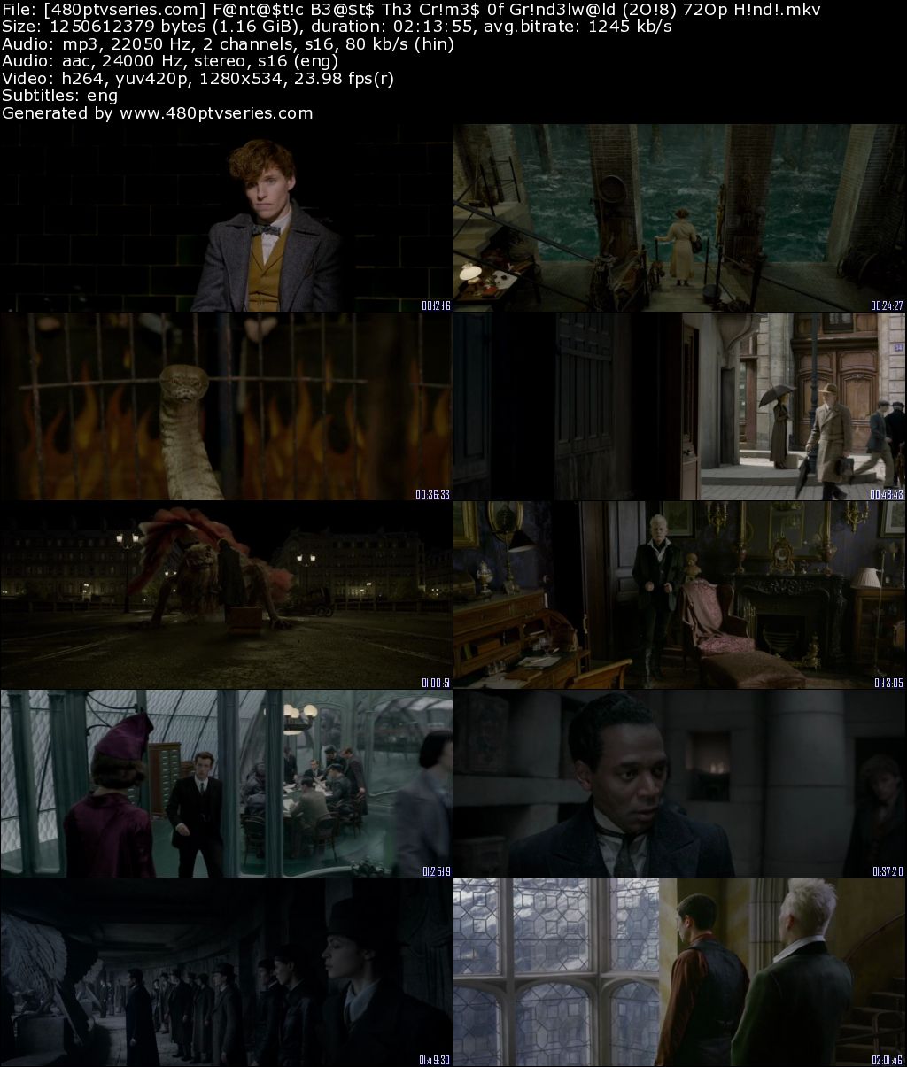 Download Fantastic Beasts The Crimes of Grindelwald (2018) 1Gb Full Hindi Dual Audio Movie Download 720p Web-DL Free Watch Online Full Movie Download Worldfree4u 9xmovies