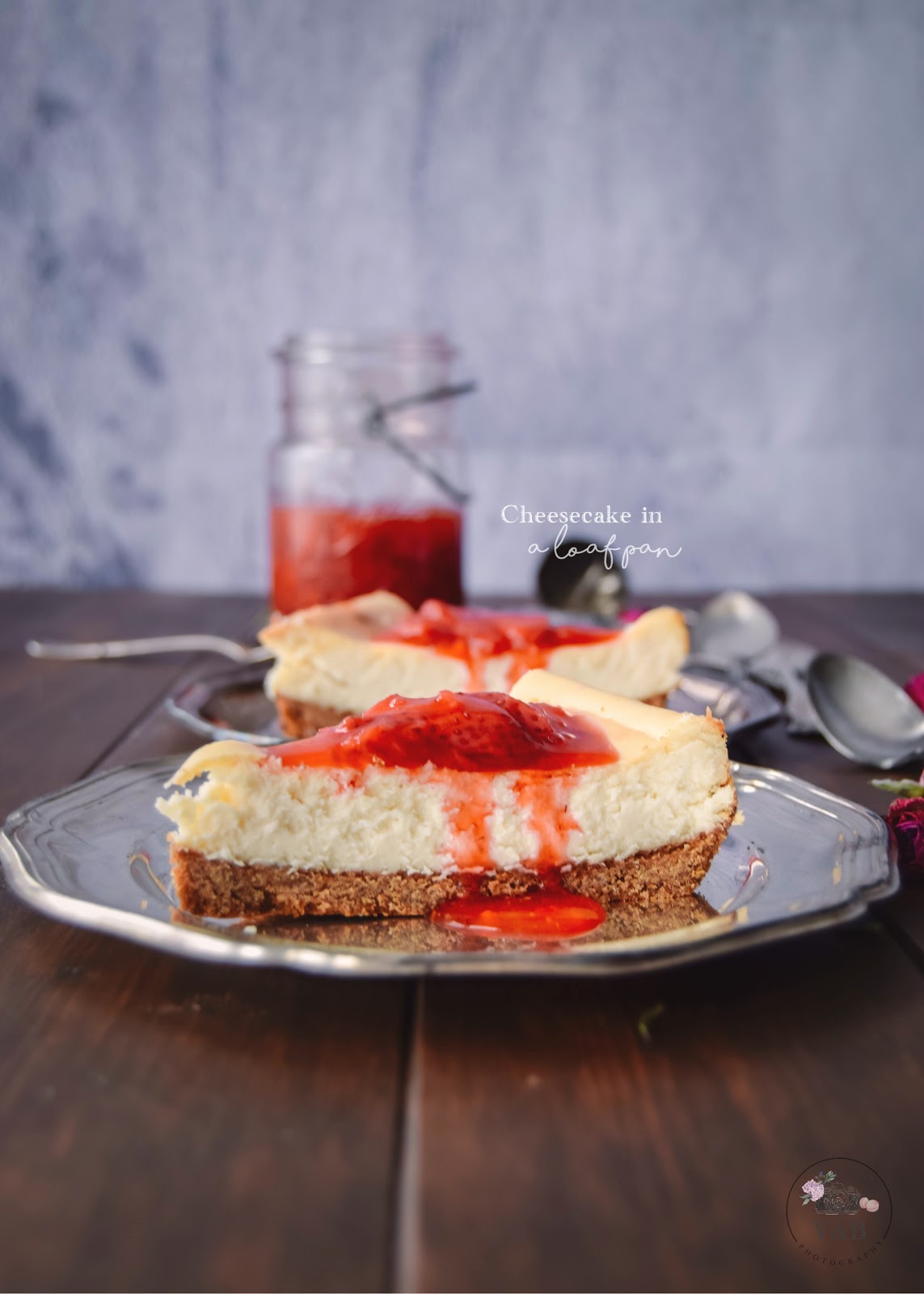 Cheesecake in Loaf Pan Vanilla & Berries