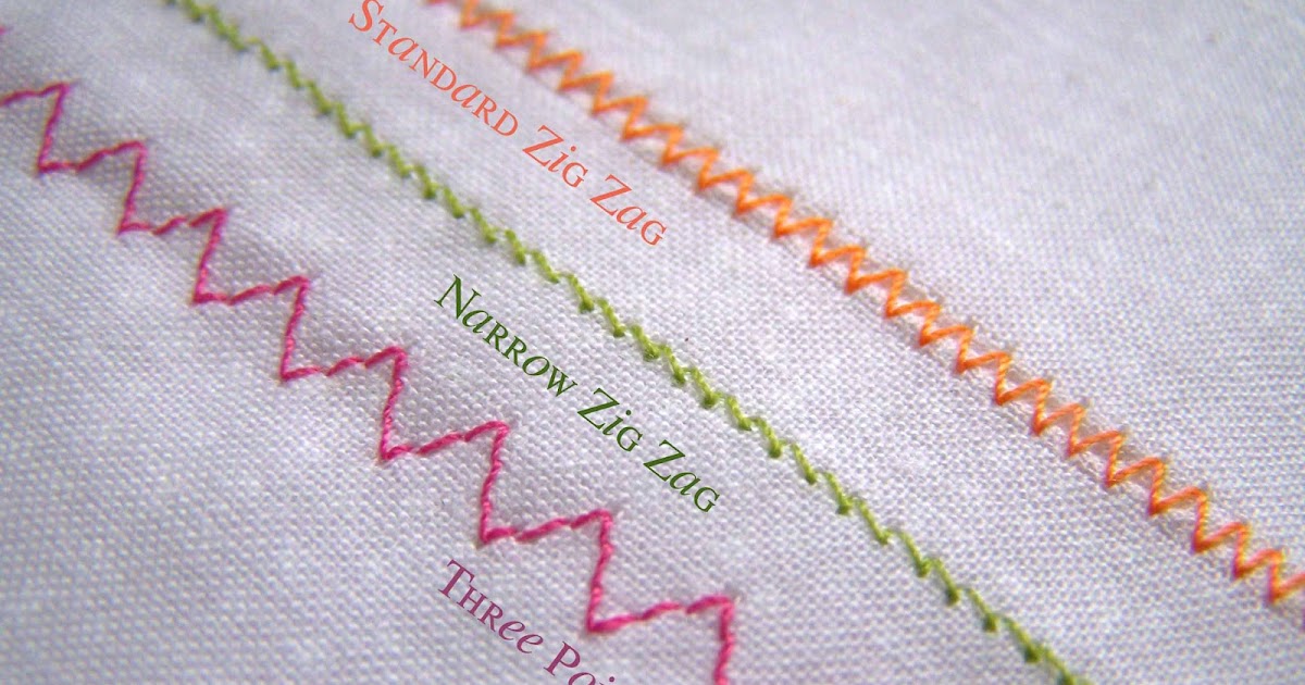afstand rolige skærm Made by Me. Shared with you.: Technique Tuesday: Zig Zag Stitching