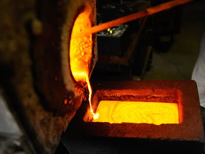 كيفية صهر الذهب و تجهيزه للصياغة