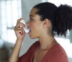 Asthmatic woman