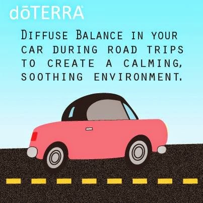 Diffuse Balance in your car during road trips to create a calming, soothing environment :: OrganizingMadeFun.com