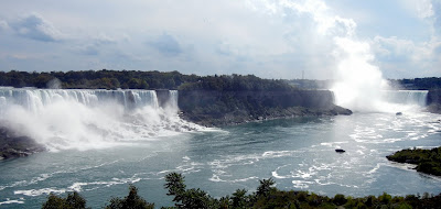 A view of the Niagara Falls from the Queen Victoria Park in Canada