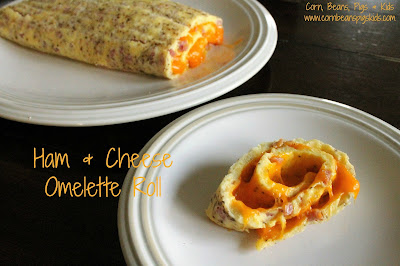 Ham & Cheese Omelette Roll - Mother's Day, Spring Brunch with #Celebrate365
