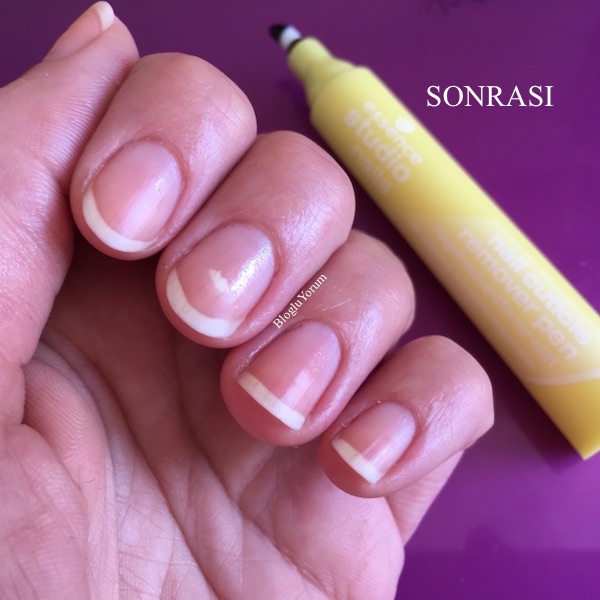 essence studio nails nail cuticle remover pen sonrası